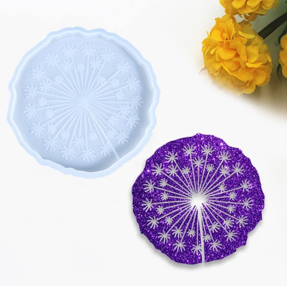 5 Inch Agate Mandala Coaster
