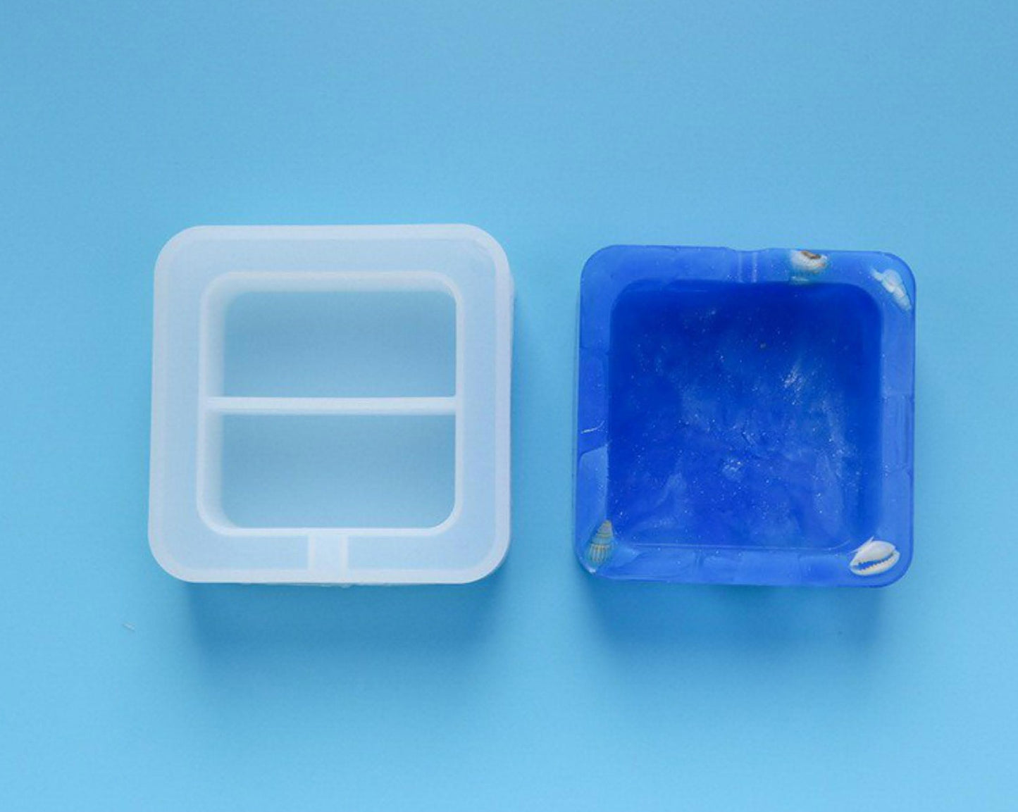 3.75 Inch Square Ash Tray & Bow
