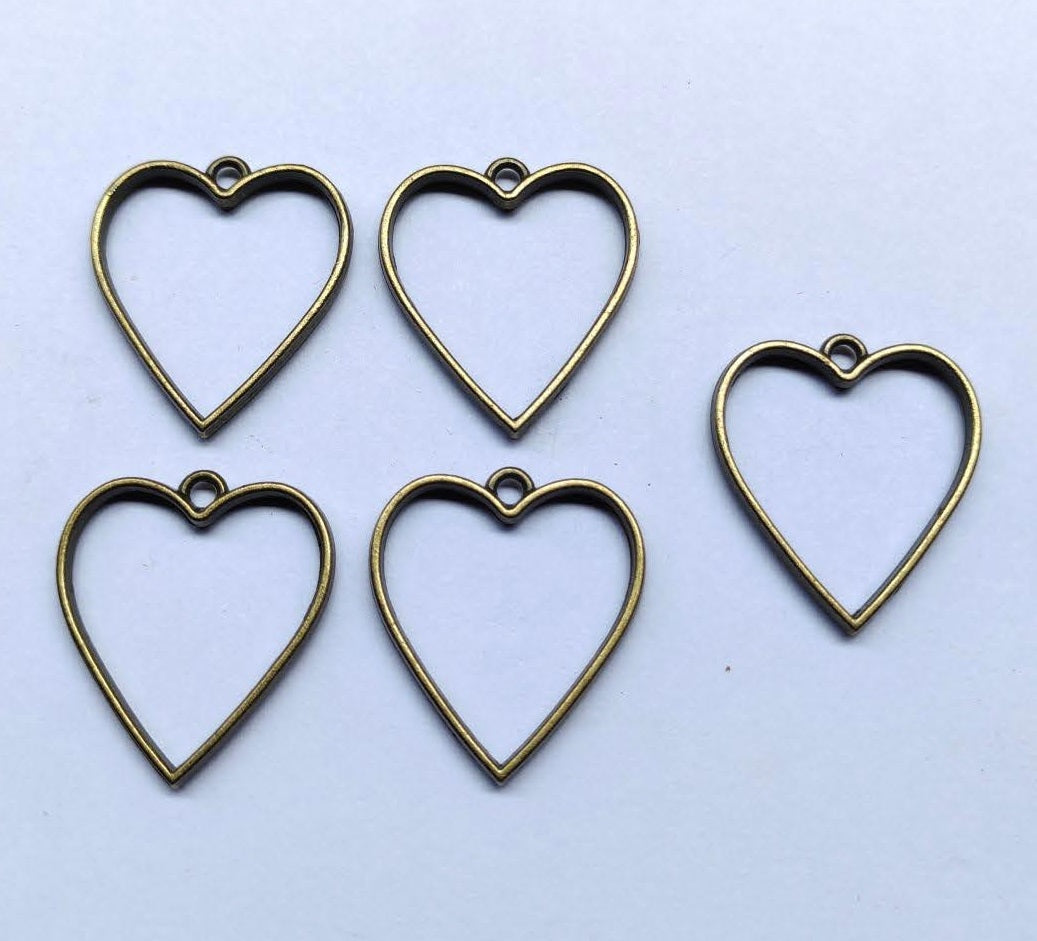 Heart Bezel 10PCS/PKT
