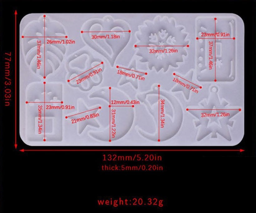 12 IN 1 Earring Mould