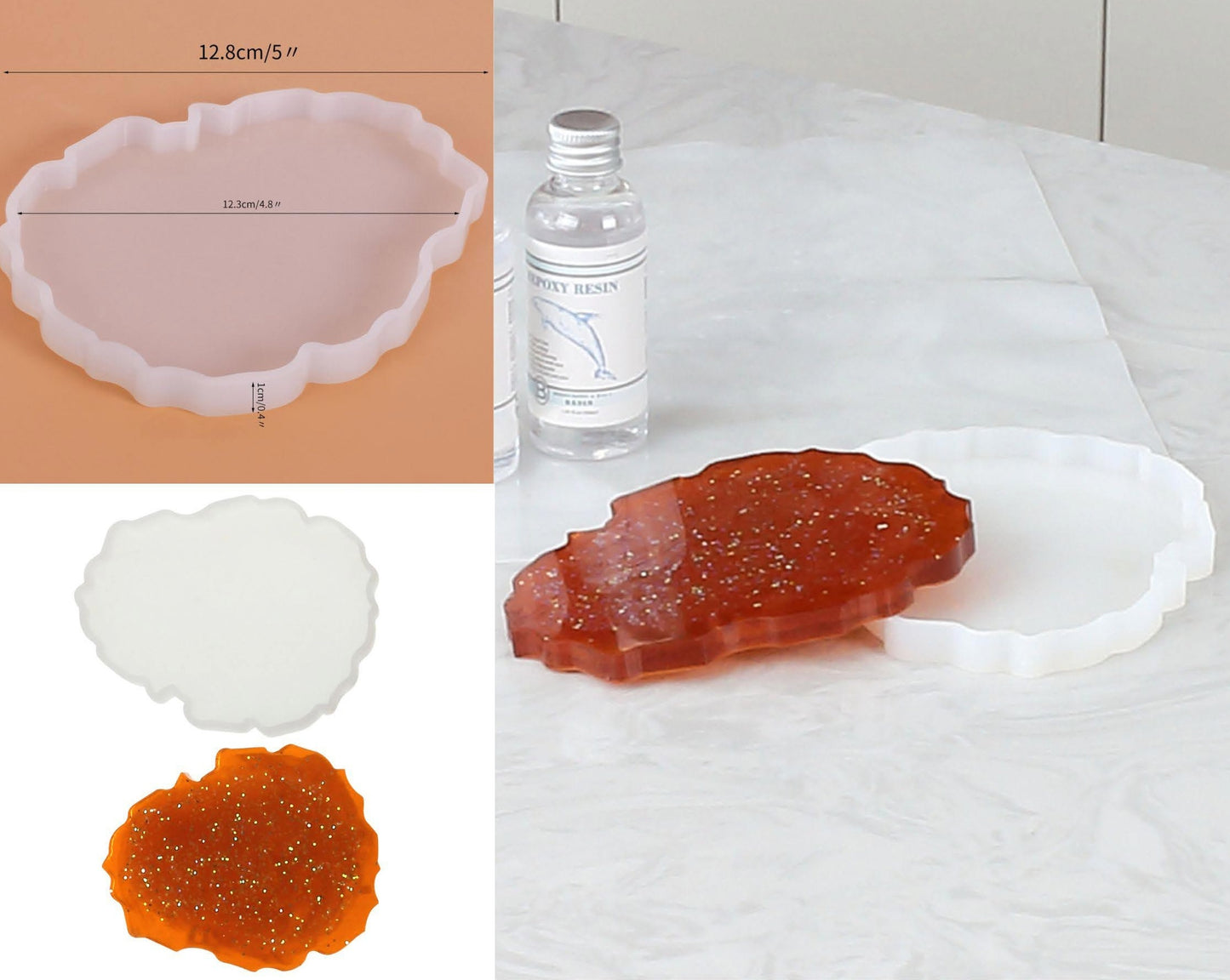 5 Inch Oval Agate Tray Mould
