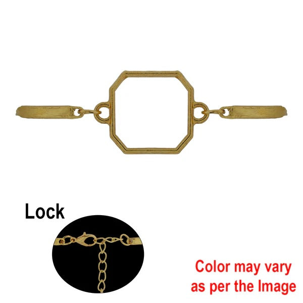 Octagon Bracelet Bezel With Chain