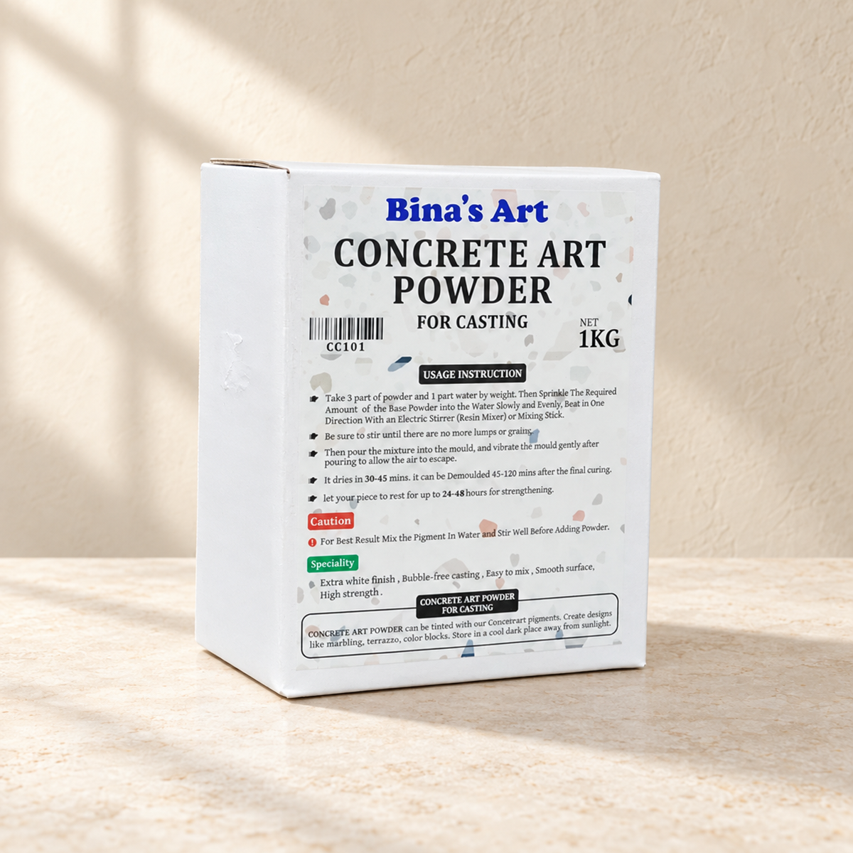 Concrete Art Casting Powder for DIY Crafts – 1 kg