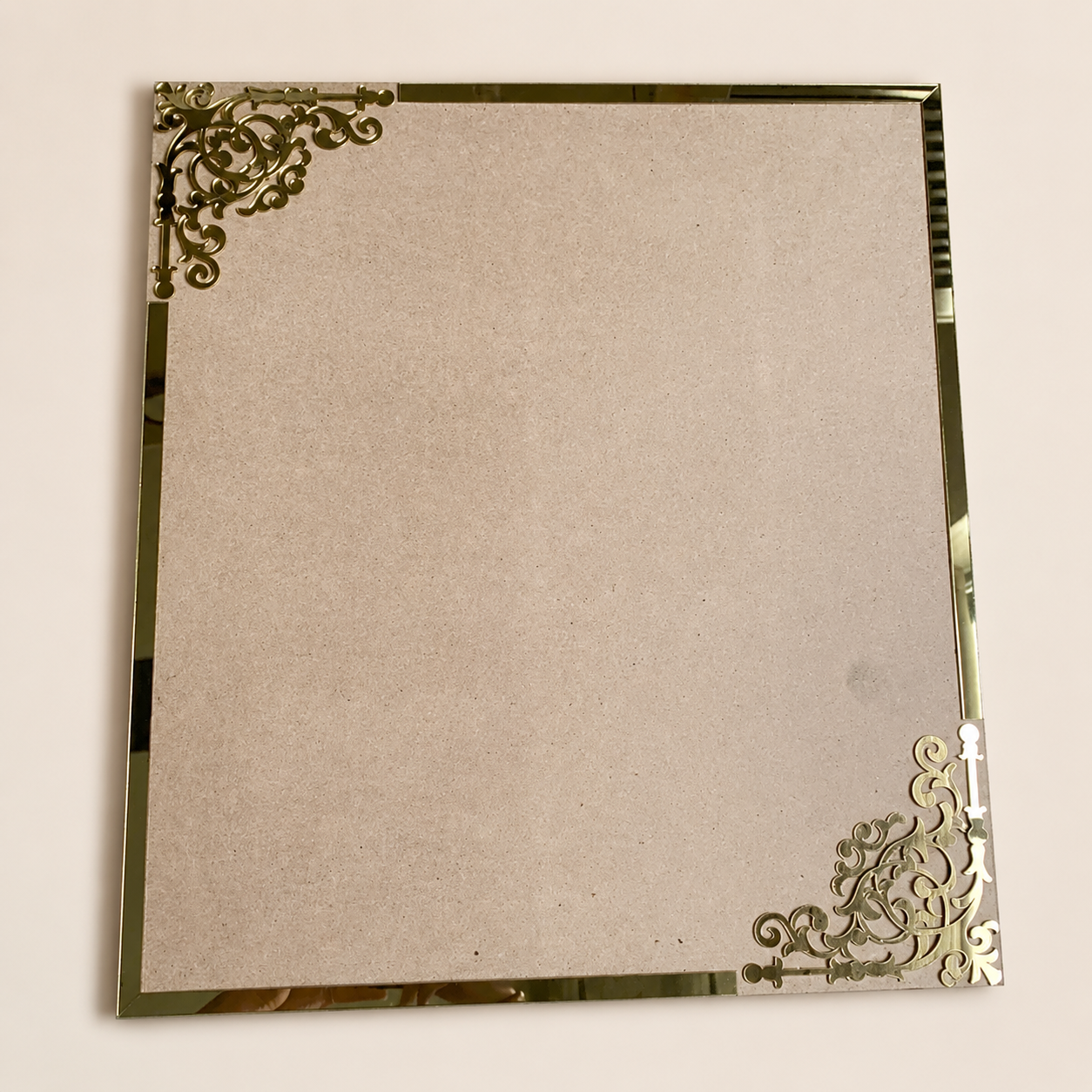 Designer Rectangle Mdf Base with Acrylic Frame