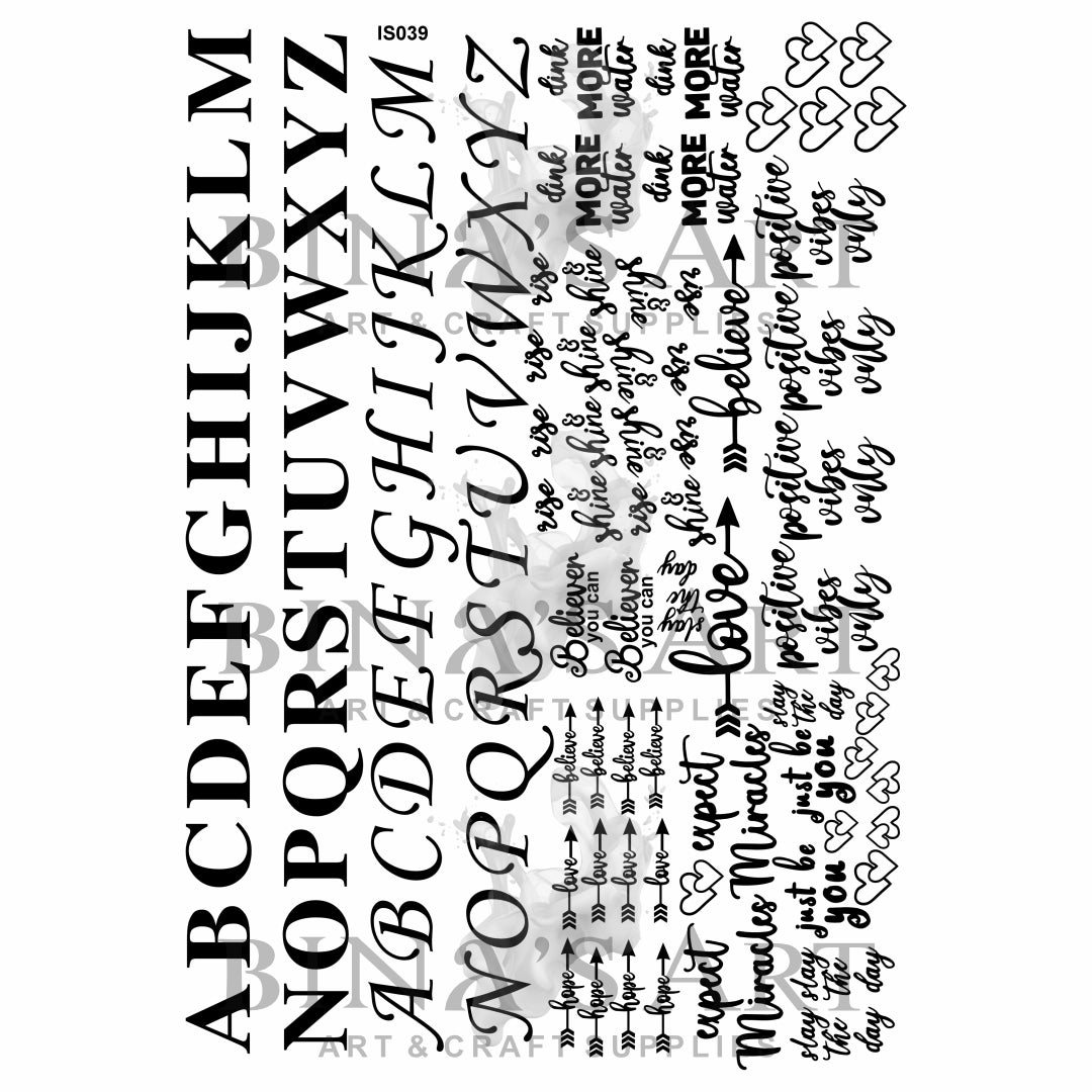Insert Sheet (Transparent Sheet)