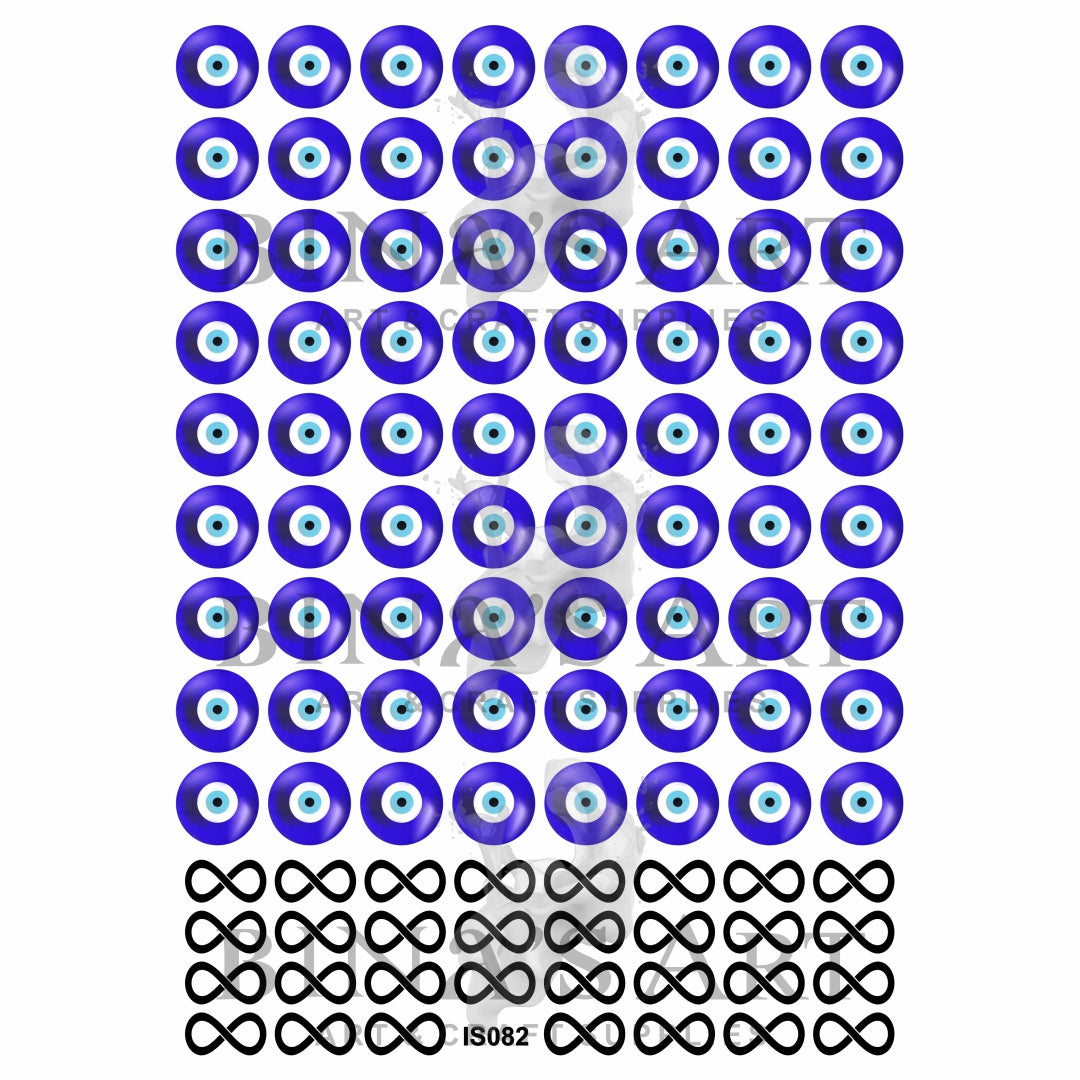 Evil Eye & Infinity Insert Sheet (Transparent Sheet)