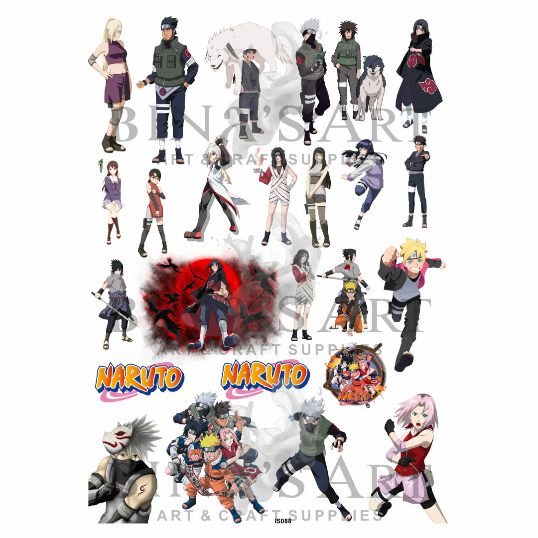 Naruto Cartoon Insert Sheet (Transparent Sheet)