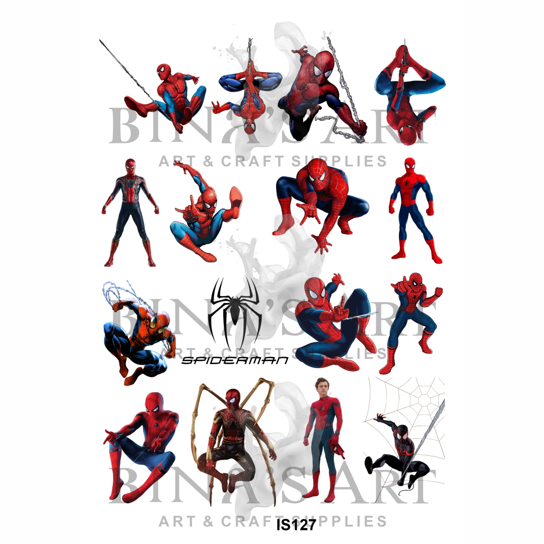 Spiderman Designs Insert Sheet (Transparent Sheet)