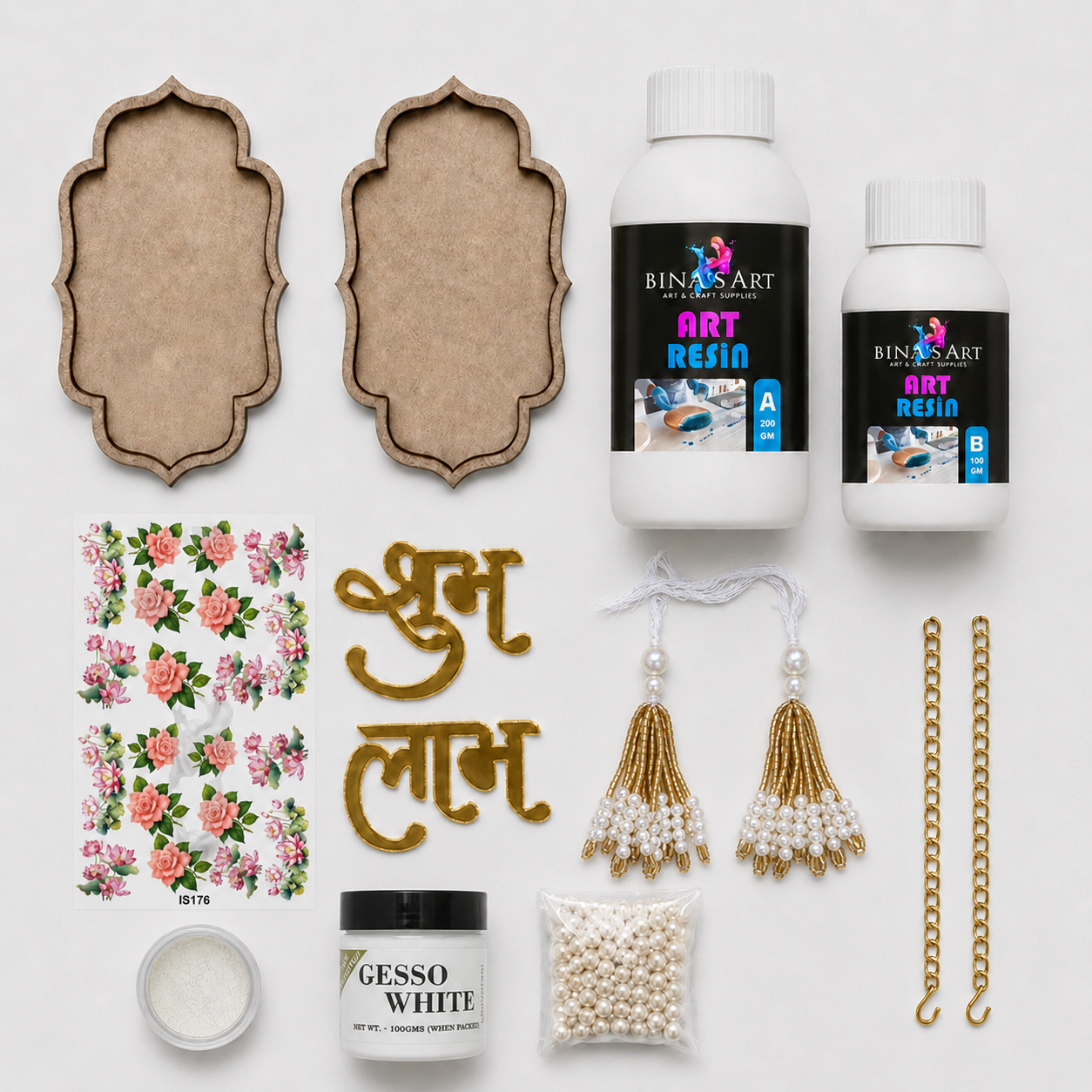 DIY Resin Shubh–Labh Wall Hanging Kit
