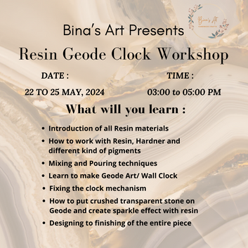 Resin Geode Clock Workshop (Offline)