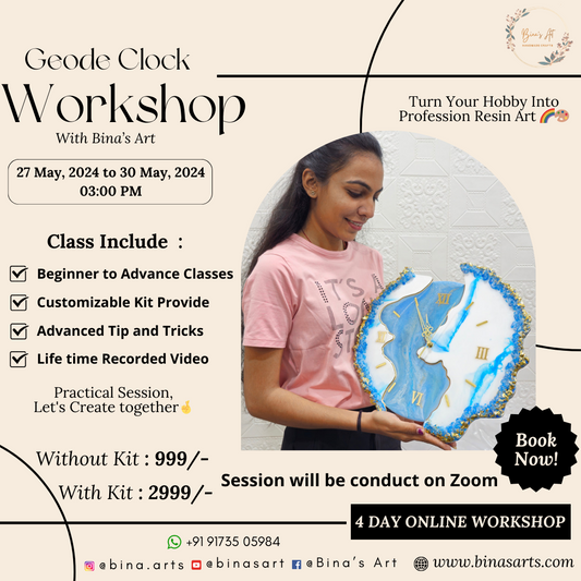 Resin Geode Clock Workshop (Online)
