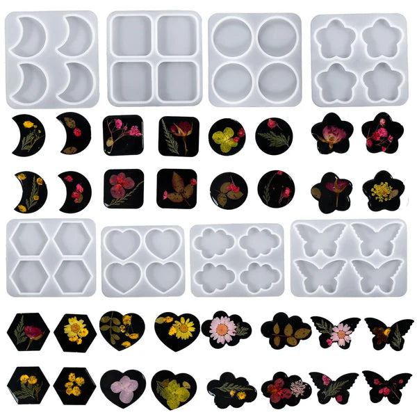 4 Cavity Square Keychain & Pendant Mould
