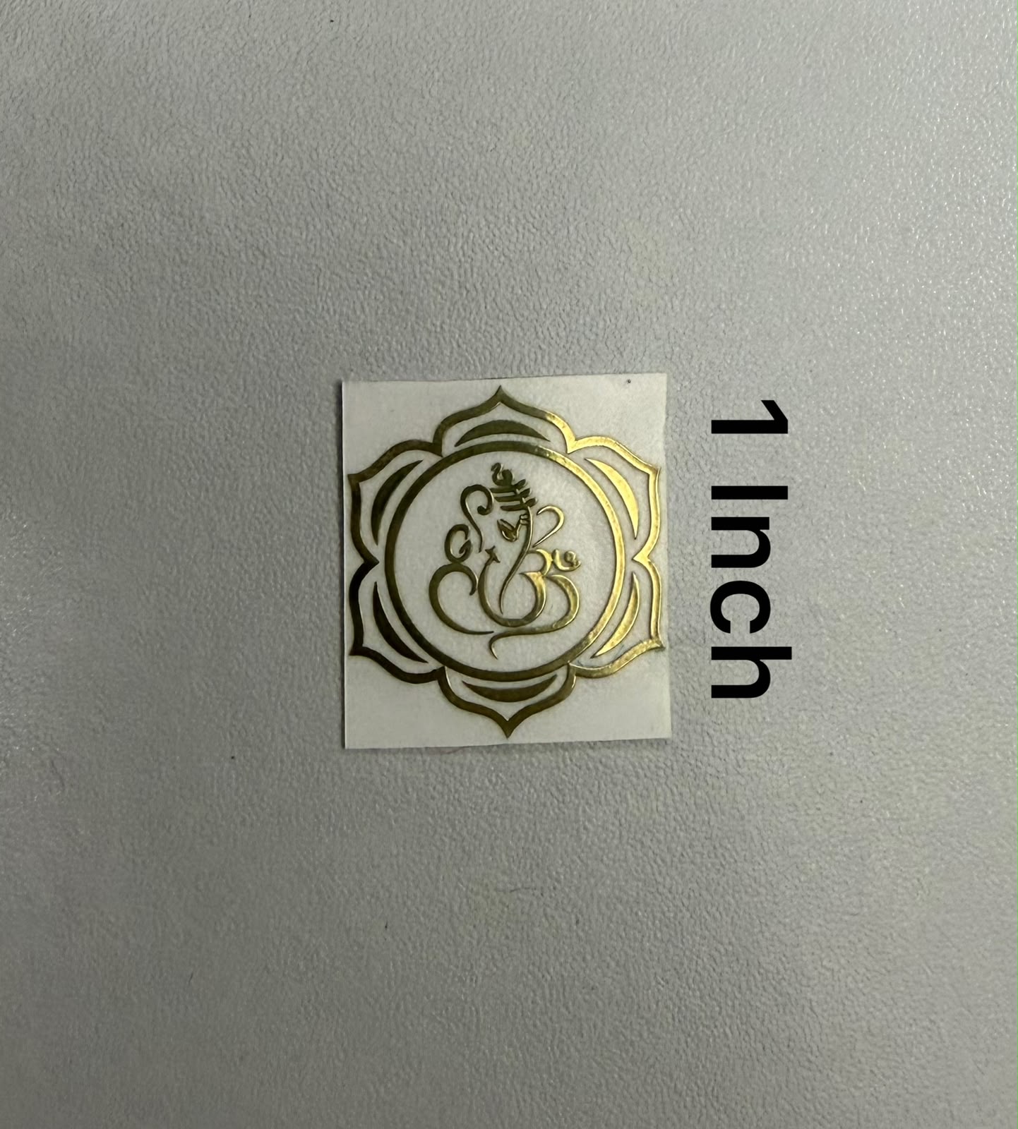 Designer Ganesh Metal Sticker