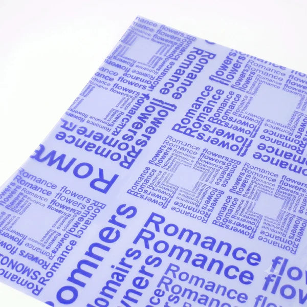 Multi-color Printed Bouquet Wrapping Paper for Floral Arrangements & DIY Gift Packaging-Coster Blue