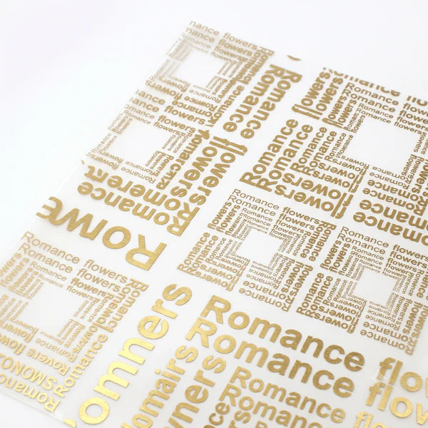 Multi-color Printed Bouquet Wrapping Paper for Floral Arrangements & DIY Gift Packaging-Golden