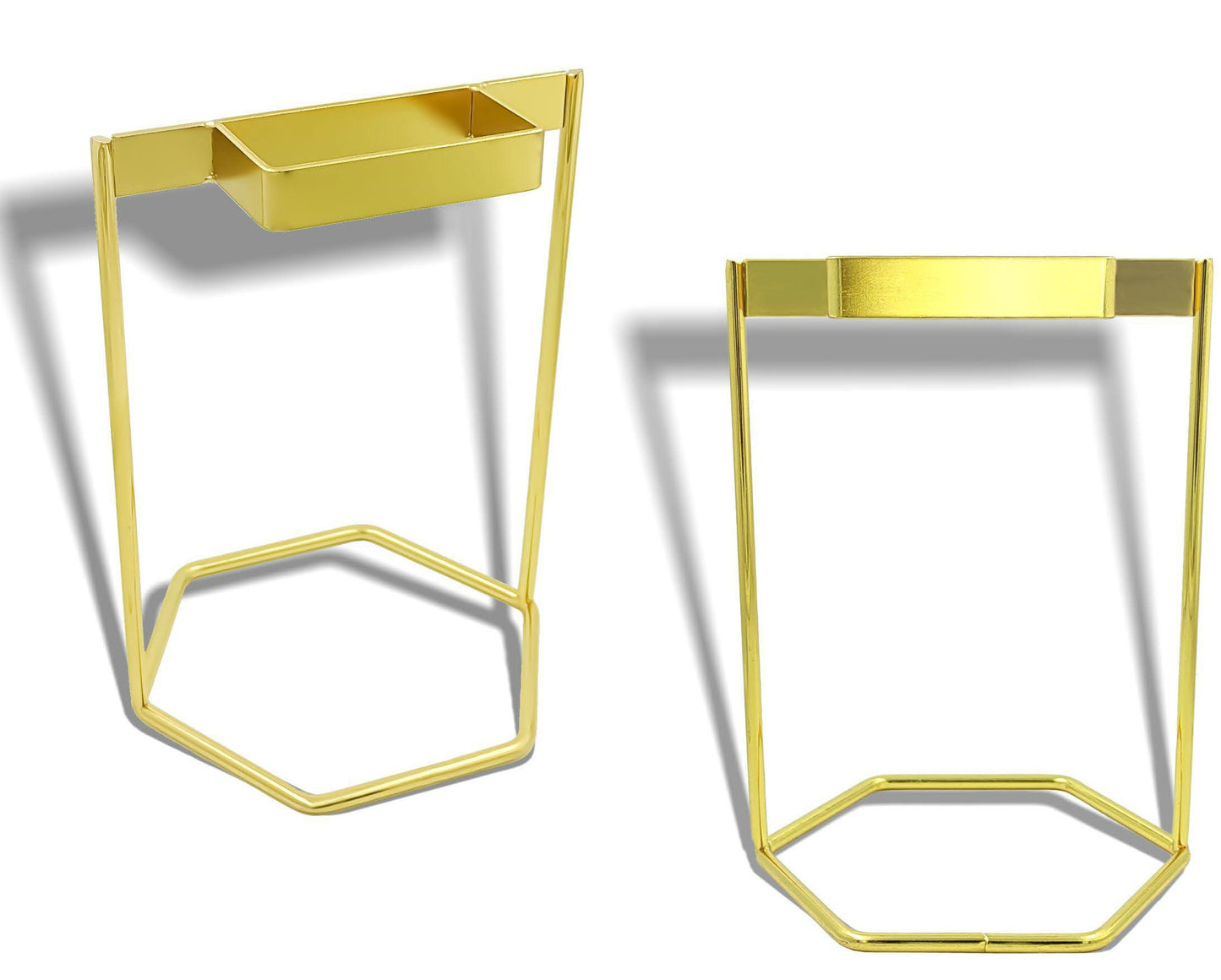 Pillar Clock Stand Gold