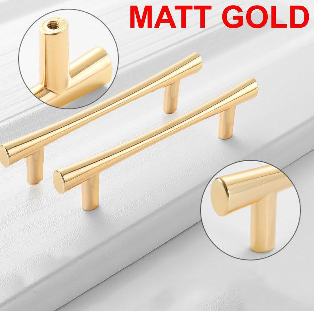 6” Center Thin Gold Metal Handle
