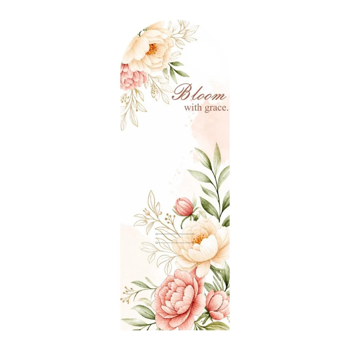 Peach & Cream Bouquet Card with Handle β Bloom with Grace β 5 Pcs β product image