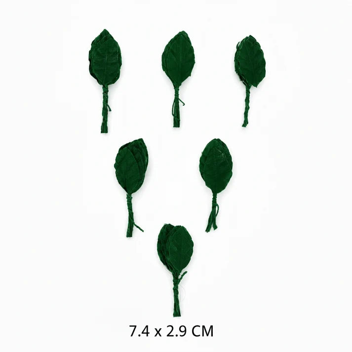 Extra Large Artificial Fabric Green Leaves