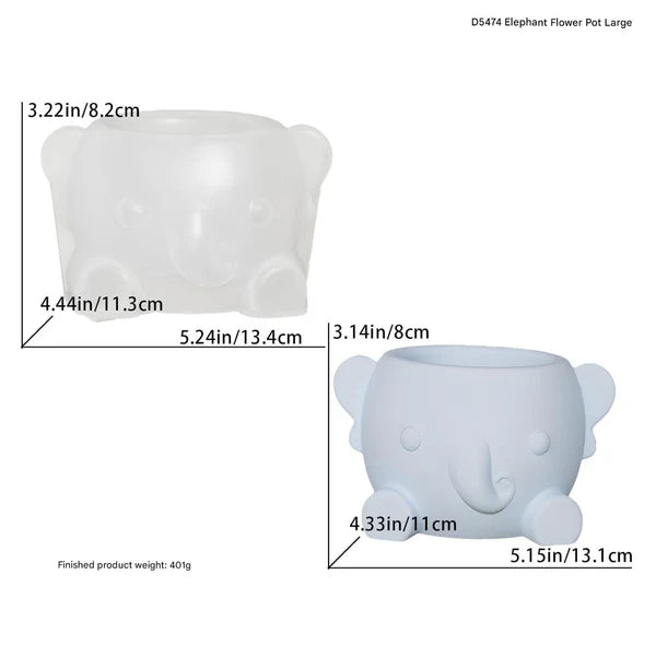 Large Elephant Flower Pot Mould