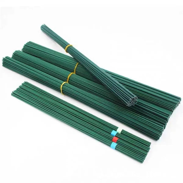 2mm Thick Plastic Coated Green Stem Wire 1Kg