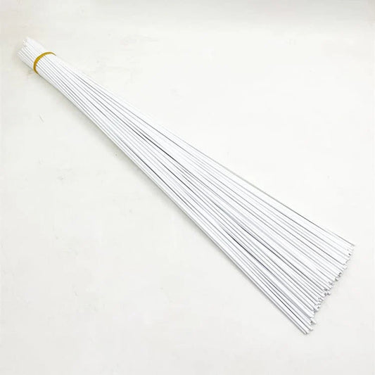1.5mm Thin Plastic Coated White Stem Wire 100Gram