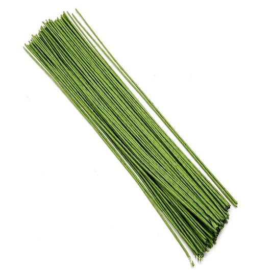 1.2mm Thin Paper Coated Light Green Stem Wire 100Gram