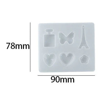 6 Cavity Jewellery & Keychain Mould