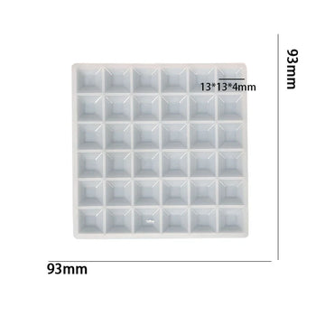 36 Cavity Square Diamond Mosaic Mould For Recasting &amp; Lippan Art&nbsp;