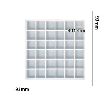 36&nbsp; Cavity Square Mosaic Mould For Recasting & Lippan Art