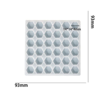 36 Cavity hexagon Mosalc Mould For Recasting & Lippan Art