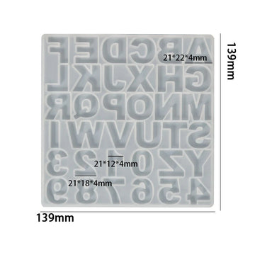 36 Cavity ABCD Alphabet Mosaic Mould For Recasting & Lippan Art