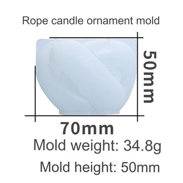 Twisted Rope Candle Ornament Mould