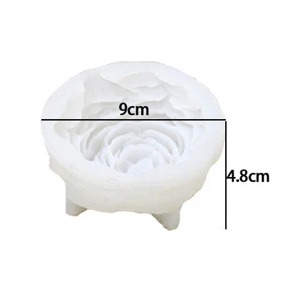 3D Peony Flower Candle Mould