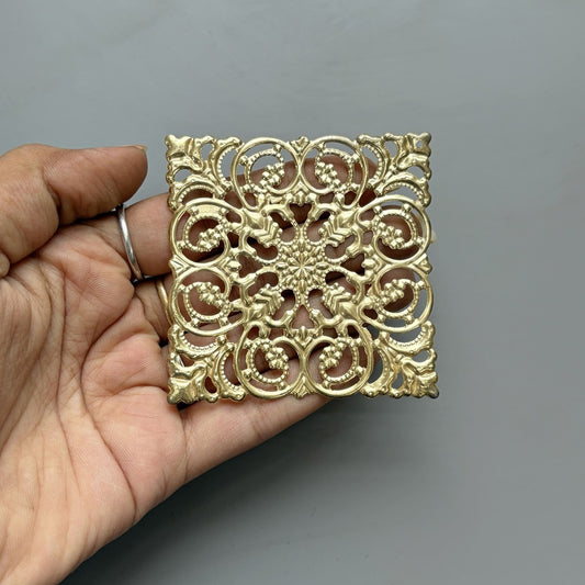 Metal Square design - 2 Pc