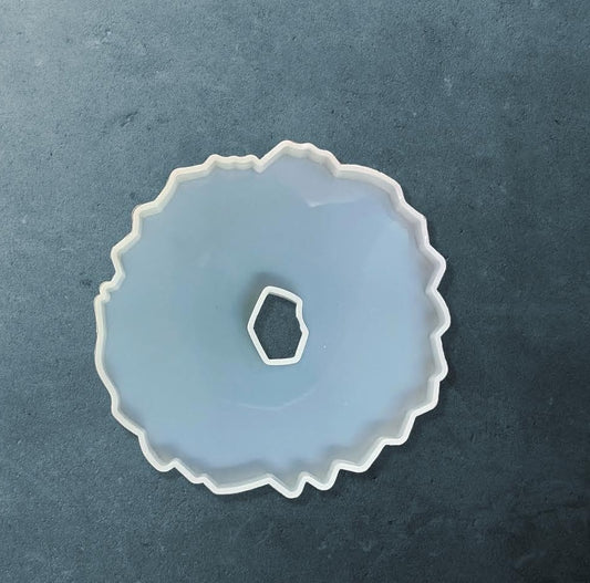 Agate Coaster With Center Hole Mould