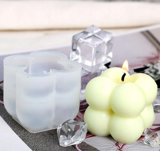 Mini Bubble Cube  Candle Mould