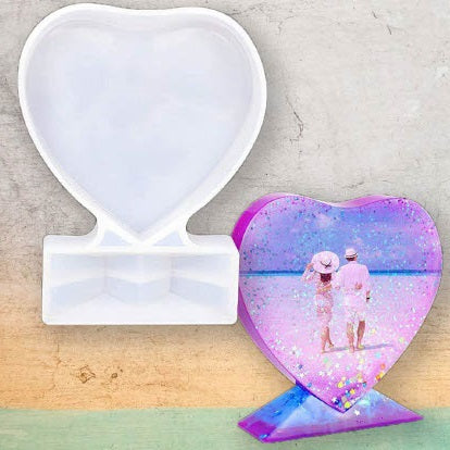 Heart Shape Photo Frame & Display Stand – Bina's Art - Resin Store