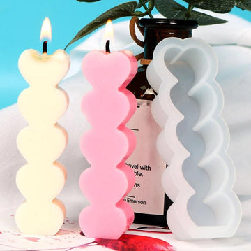 5 Layer Heart Candle Mould