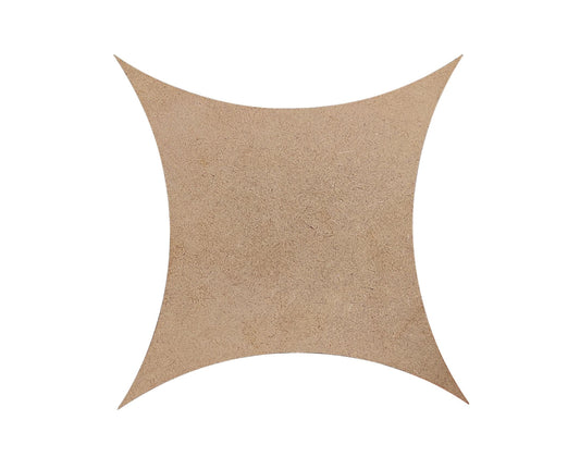 4 Corner Star Shape MDF