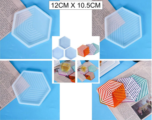 Designer Hexagon Coaster