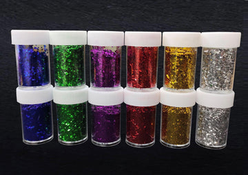 Big Particle Glitter Set Of 6