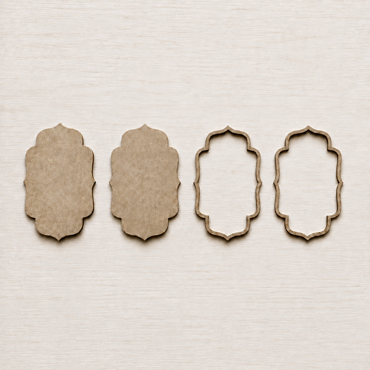 MDF Wall Hanging And Toran Base - Moroccan Shape