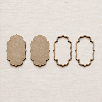 MDF Wall Hanging And Toran Base - Moroccan Shape