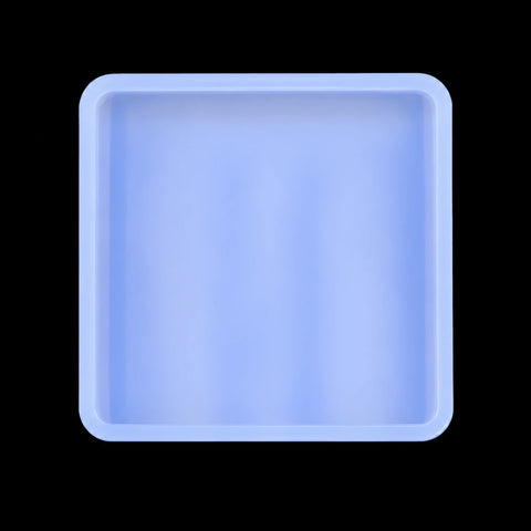 3 Inch Square Coaster Silicone Mould on black background