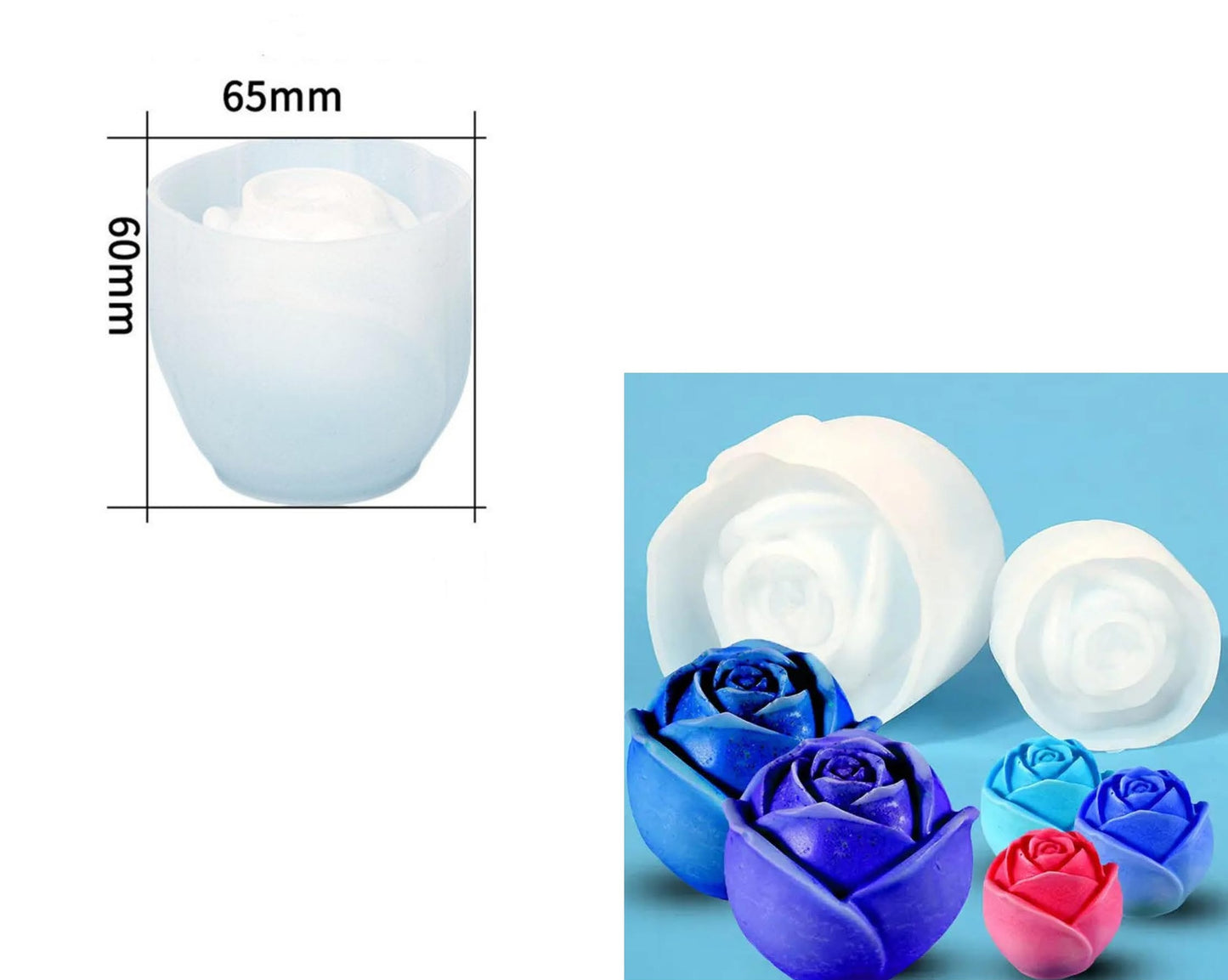 Rose Candle Mould