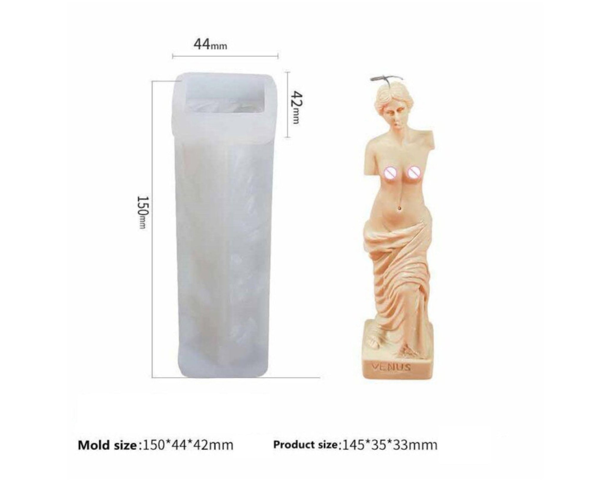 3D Venus Goddess Candle Mould