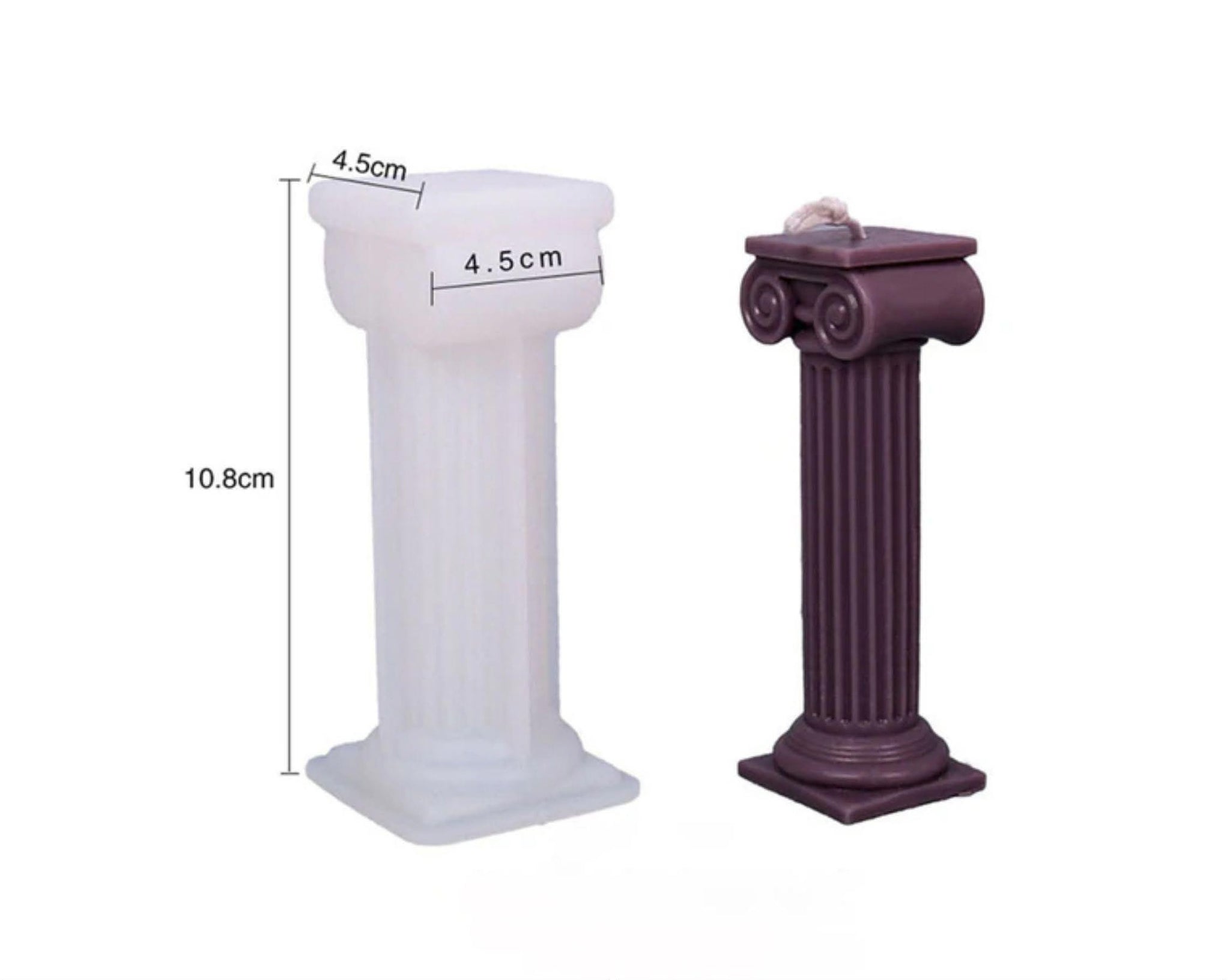 Retro Roman Column Candle Mould