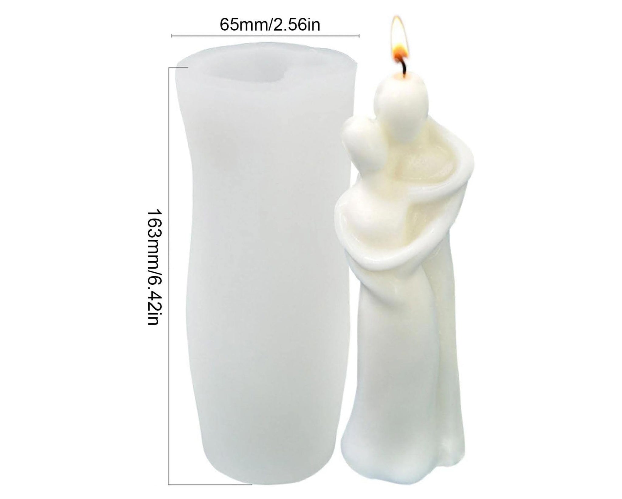 Romantic Couple Hug Candle Mould