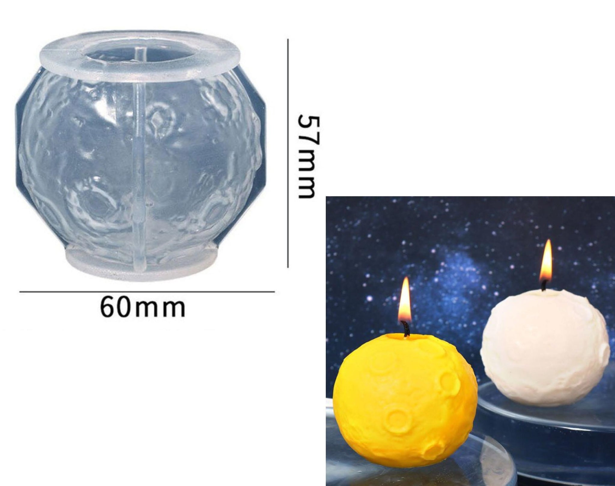 Moon Candle Mould